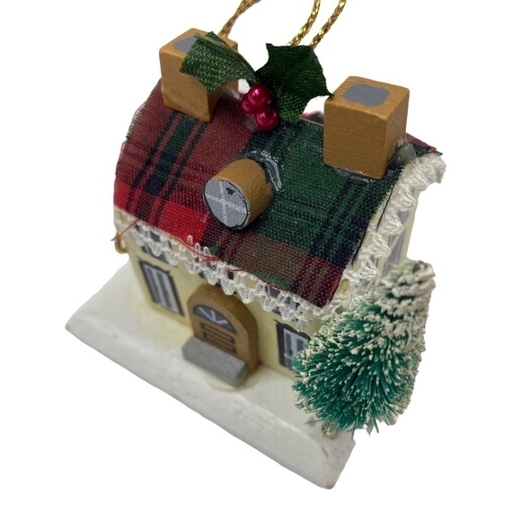 Vintage Christmas 🎄Ornament Miniature Wood House by Kurt Adler - Picture 3 of 10